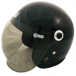 [小齊安全帽] GP-5 307 泡泡鏡 亮黑色 復古帽/小頭圍適用/可拆洗 半罩安全帽