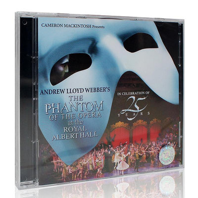 The phantom of the opera 歌劇魅影 25周年舞臺 音樂劇 2CD