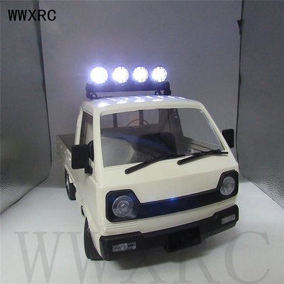 SUMEA 遙控汽車聚光燈手電筒 LED 燈頂燈帶轉接線適用於 1:12 1:10 WPL頑皮龍 D12 攀巖模型車升級零件