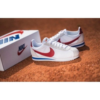 NIKE CORTEZ 45周年 尼龍 麂皮 經典 白 紅尾 白紅藍 阿甘 復古 慢跑鞋 男女鞋 882258-101