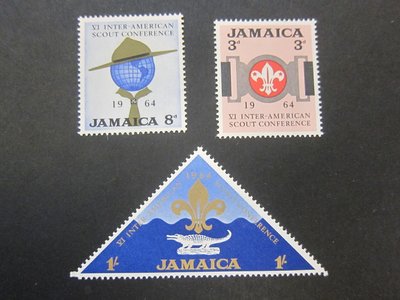 【雲品10】牙買加Jamaica 1964 233-235 set MH 庫號#B516 63238