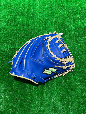 棒球世界全新SSK硬式棒球補手手套DWGM4124寶藍色特價