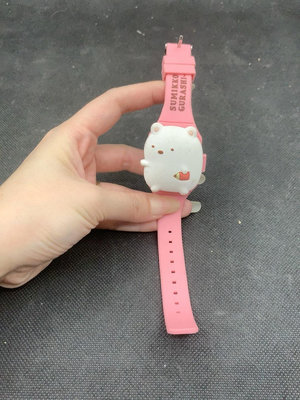 日本回流 San-X 卡通塑膠電子錶。正常走時。非全新。具體