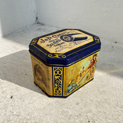 𝐽&𝑃 𝐶𝑜𝑎𝑡𝑠 古董鐵盒