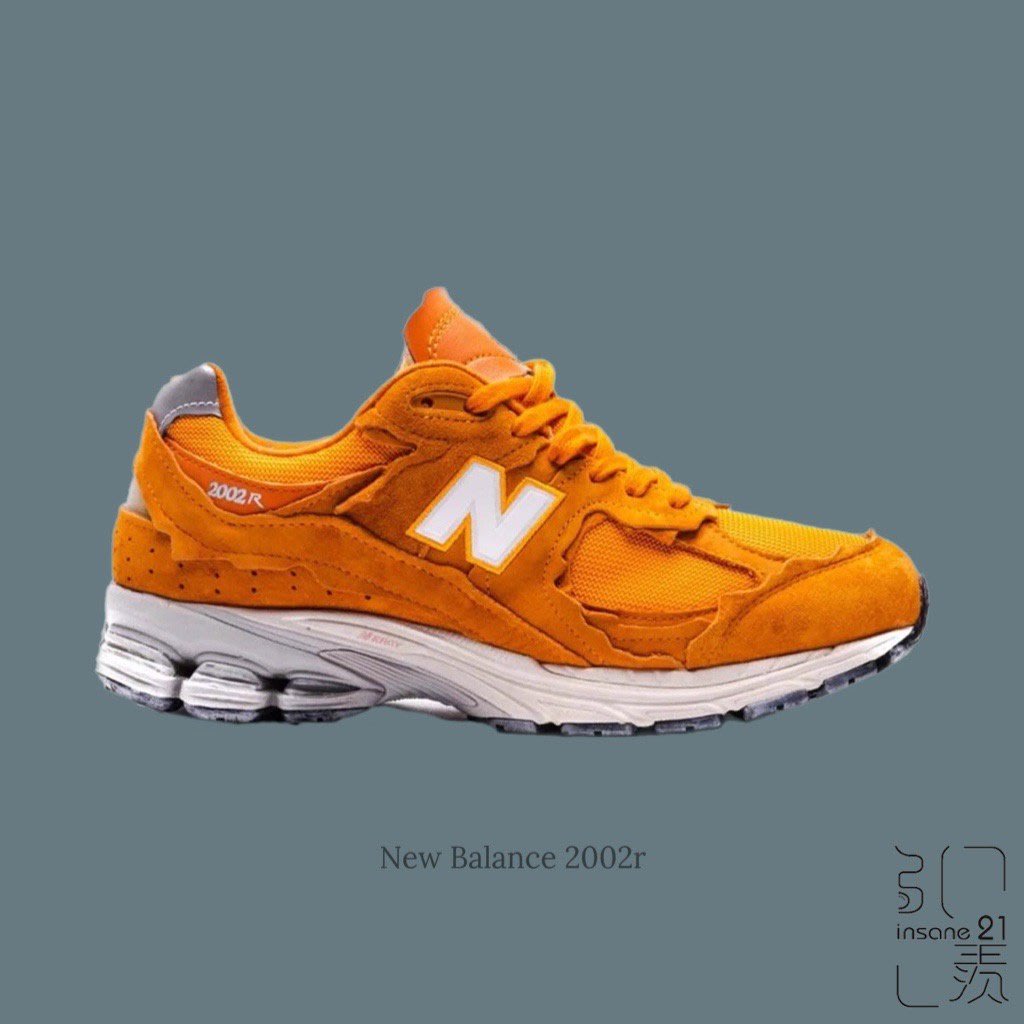 NEW BALANCE 2002R 結構破壞結構橘夕陽橘情侶M2002RDE | Yahoo奇摩拍賣