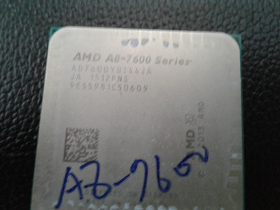 【 創憶電腦 】 AMD A8-7600 3.1G  FM2+ 四核心 CPU 良品 直購價300元