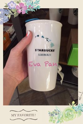 星巴克 Starbucks 美國夏威夷 12Oz 雙層陶瓷保溫杯 隨行杯