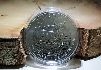 «自由銀»Canada 加拿大羚羊.9999 銀幣 (1 toz) #23