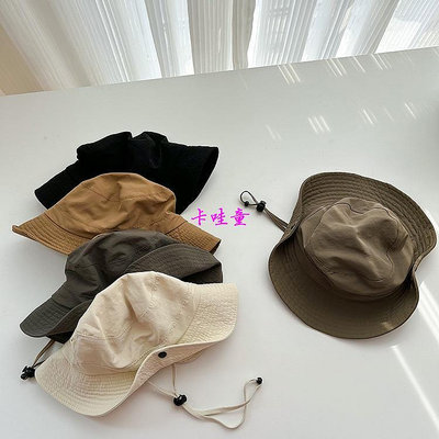 【galakoko】兒童帽子2023夏款寶寶遮陽漁夫帽 漁夫帽 男童帽子 露營 戶外