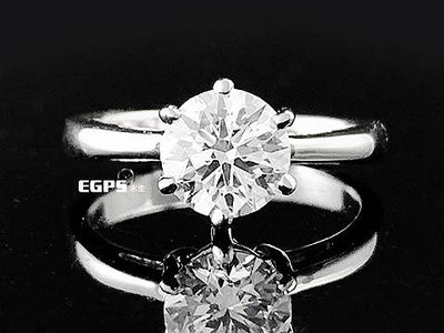 【永久流當品】白K金 GIA鑽石 1.21CT E/IF 3EX 六爪造型天然鑽石 JYD1474
