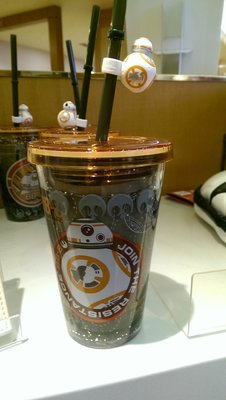 ***日本帶回***東京迪士尼Star War 星際大戰 BB-8 吸管杯 水杯♪☆♪