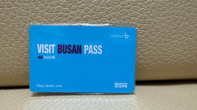 韓國釜山 Busan 釜山 VISIT Busan Pass 48小時 實體卡 票卡 車票 門票 票根 入館券 入場券 收藏
