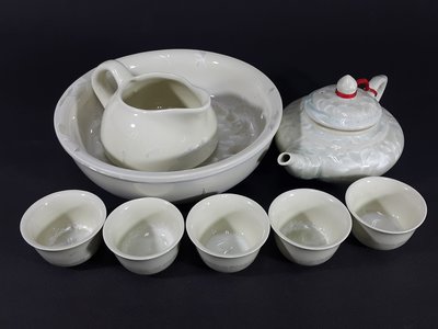 [銀九藝] 早期鶯歌陶瓷 漢聲窯 結晶釉 茶壺組 附原裝高級禮盒