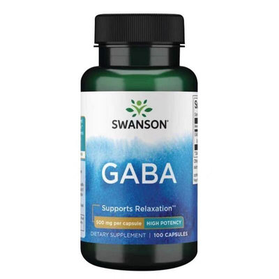 海外代購 SWANSON斯旺森γ-氨基丁酸GABA美商100暢享好心情美夢更輕鬆