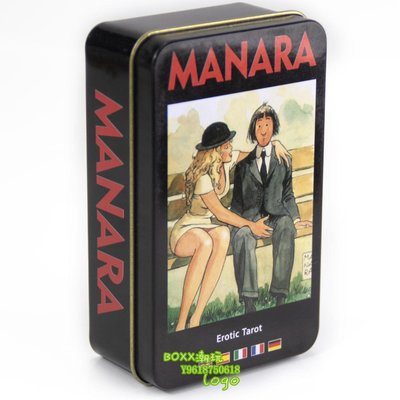 BOXx潮玩~鐵盒卡薩諾瓦通靈之戰情色感性藝術 -Manara Erotic Tarot 塔羅牌