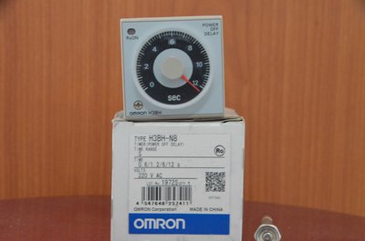 OMRON H3BH-N8 OFF DELAY TIMER 斷電延遲繼電器 斷電延遲計時器 0.6/1.2/6/12