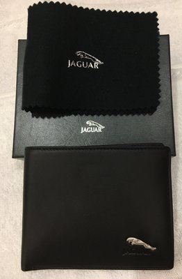 [自售] 全新 Jaguar 捷豹 短夾 黑 小羊皮 皮革超柔軟 證件夾 卡片夾 超多  台中市