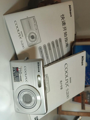 全新帶盒尼康 s200 老數碼相機 ccd 卡片機