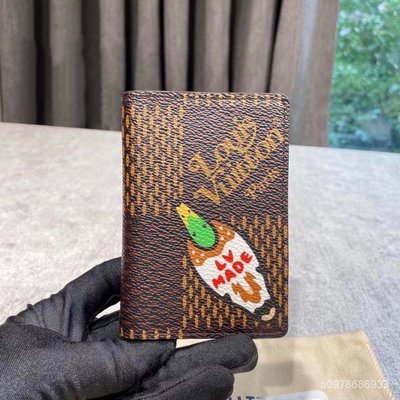 AUTHENTIC LOUIS VUITTON duck coin card holder N60388 coin purse NIGO  Virgi