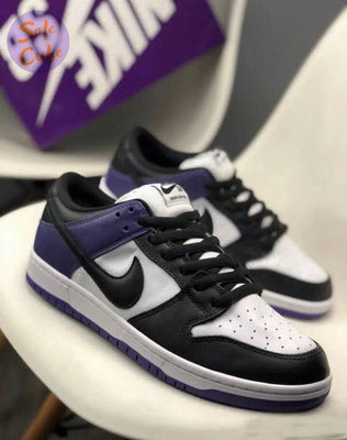 【聰哥運動館】Nike SB Dunk Low Pro Court Purple 黑紫 滑板鞋B