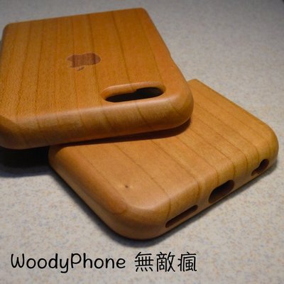 [WoodyPhone無敵瘋] iPhone 6s (6s) 原木logo手機殼 (精選櫻桃木) 附禮盒 (E3a)