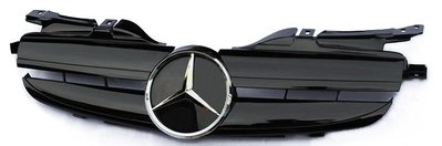 DJD22021704 BENZ 賓士 SLK R170 跑車款 亮黑 水箱罩 水箱護罩(依當月報價為準)