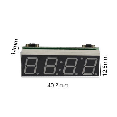 TOP 汽車數碼管電子時鐘LED三合一時間+溫度+電壓微控制器電子時鐘的基本版本