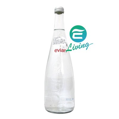 【易油網】EVIAN GLASS 法國天然礦泉水(750ml X 12瓶) #03372