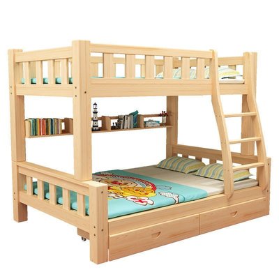 熱銷 上下床雙層床上下鋪木床兩層全實木宿舍高低床子母床可拆分兒童床