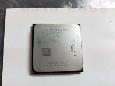電腦雜貨店→AMD FM2+ 四核心處理器 CPU A10-7800二手良品 $500