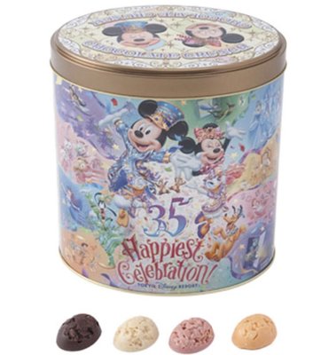 玟玟珍藏區— 現貨 迪士尼35週年 超大巧克力米果 鐵罐組合 9月30前寄出
