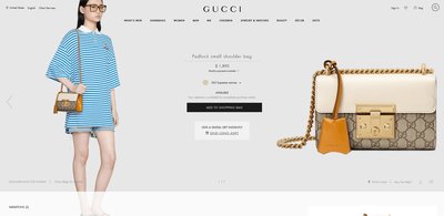 二手 Gucci Padlock small shoulder bag 409487 KLQJG 9763