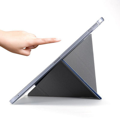 適用iPad Air4 2020蠶絲紋變形多折支架平板套iPad10.9休眠保護套