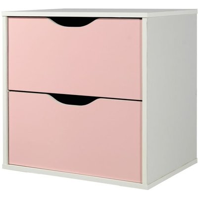 [ 家事達 ] SA-#1432:魔術方塊雙抽收納櫃-四色可選(藍色、粉紅色、綠色、黑色)/ 個 特價