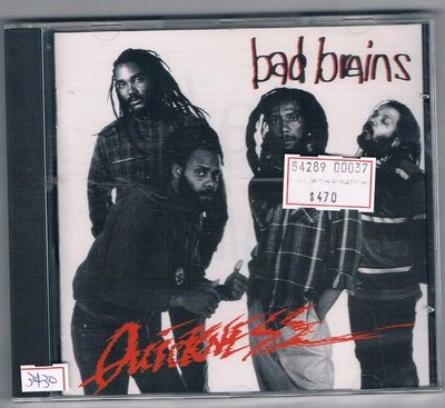 [鑫隆音樂]另類CD-BAD BRAINS壞頭殼樂團:QUICKNESS (全新)免競標
