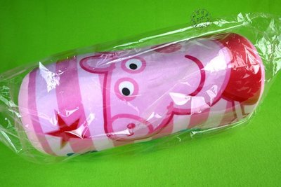 【寶貝童玩天地】【DO1083-1】正版12吋 粉紅豬小妹圓柱型抱枕 台灣製 - 粉紅色*DO01