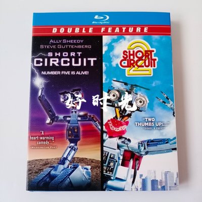 現貨 藍光BD光碟 霹靂五號Short Circuit二部曲科幻家庭喜劇電影高清盒裝