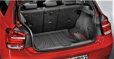【歐德精品】德國原廠BMW 1系列 F20 托盤行李箱墊.後箱墊(黑底/紅邊)116I.118I.120I.M135I