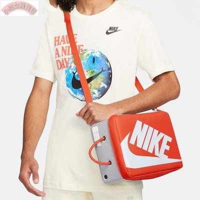 【熱賣精選】Nike耐吉男包2022春季新款運動休閑鞋盒包運動單肩包DA7337-869