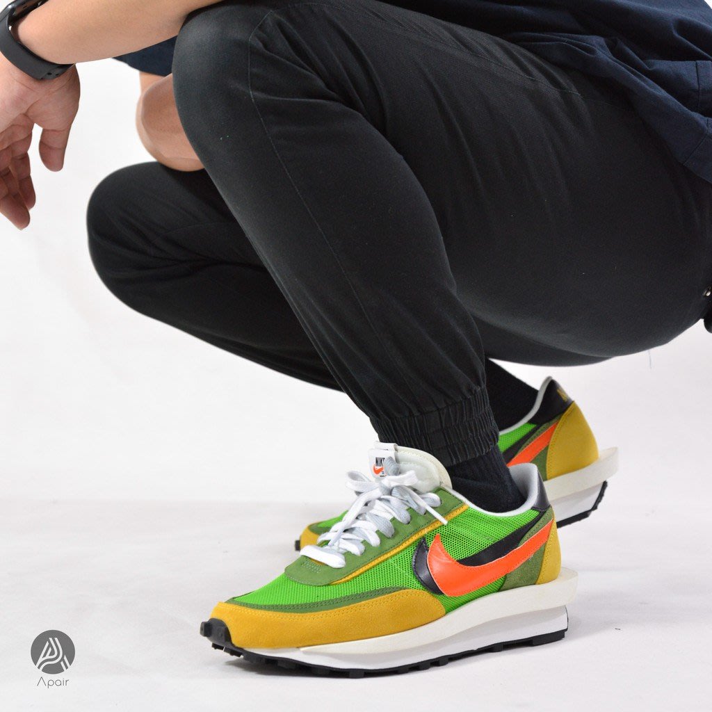 Nike x sacai Ldv waffle 雙勾 雙鞋舌 紅藍 黃綠 聯名 BV0073-400/003 