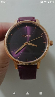 （今日優惠價1500）設計潮牌Nixon石英中性錶/玫瑰金框甚美/貴氣美錶