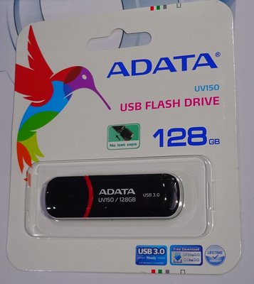 ...點子電腦-北投...全新◎威剛 ADATA UV150 黑色 128G隨身碟◎ USB 3.0，990元