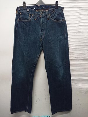 LEVIS美國製LVC 201牛仔褲W腰圍33吋(藍赤耳布邊).瓦倫西亞555廠製造#0950