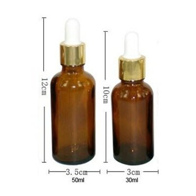 【50ml】茶色 玻璃瓶 玻璃滴管 金蓋膠帽 膠頭 吸管 點滴瓶 精油瓶