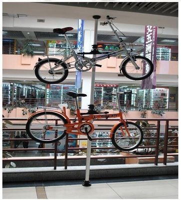 現貨車店自行車 自行車展示架 頂天立地柱 停車架 可達4米可開發票