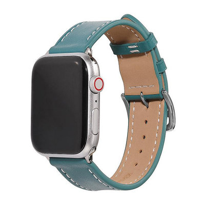 手錶帶適用iwatch蘋果錶帶頭層牛皮3/4/5/6/SE官方愛馬仕新色蘋果錶帶皮
