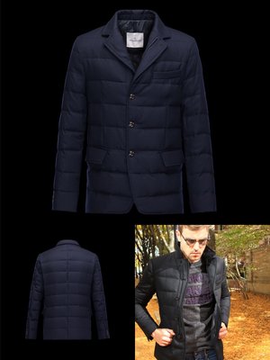 喬瑟芬【Moncler】現貨4號~2017秋冬 男款 海軍藍742 經典Rodin 羊毛面料 羽絨西裝外套