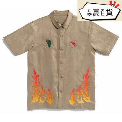 ❤小鹿嚴選❤Travis Scott ts Cactus Jack Button Down 重工刺繡紐扣襯衫