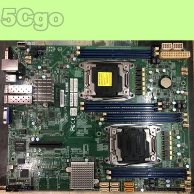 5Cgo【權宇】二手超微X10DRD-LTP 2011-3雙路CPU伺服器主機板双口万兆網路卡C612 X多顯示卡 含稅