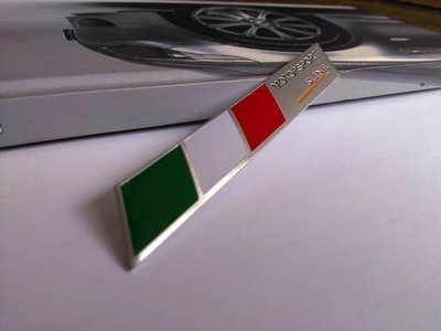 義大利旗 鋁質金屬標 Alfa Romeo 147 159 Sportwagon Brera Fiat DUCATI